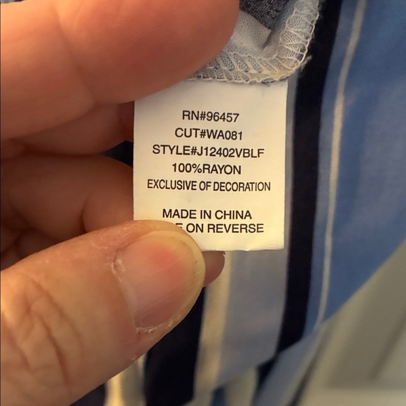 Eyeshadow Blue, White, & Yellow Jumpsuit - Picture 7 of 7